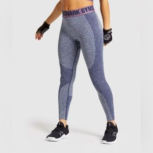 Gymshark Flex Leggings Navy Purple Marl